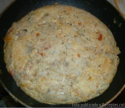 Recepta de cuina de Truita  de  verdura  del  caldo