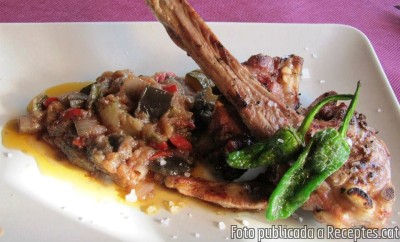 Recepta de cuina de Xai amb samfaina
