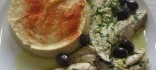 Hummus de cigrons amb verat en escabetx de llimona
