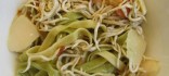 Nius frescos de pasta saltejats amb gules i llagostins