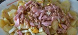 Amanida de patates amb pernil dolç