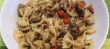 Amanida de pasta amb cansalada viada
