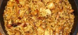 Arròs amb conill i ceps