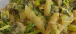 Cassola de pasta i carn picada al curry