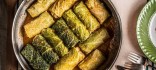 Foto de la recepta Farcellets de col farcits de bacallà, amb salsa de vermut de Reus