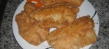 Filets de peix arrebossats amb pols de cep