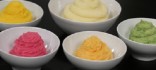 Puré de patata de colors