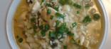 Risotto a la llimona amb daus de pollastre