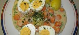 Estofat de pastanagues i ous