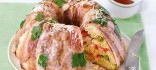 Motlle de macarrons cobert amb pernil serrà