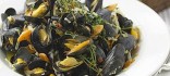 Moules frites belga de bolets