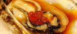 Ostres amb salsa Ponzu i ous de salmó