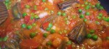 Paella d'arròs amb cananes i verdures