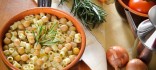 Pasta amb cigrons i cansalada