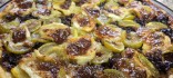 Foto de la recepta Pasta de full amb porro, figues i Brie