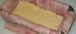 Pastís de pa de motlle i pernil dolç