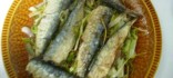 Sardines amb llit d'alls tendres