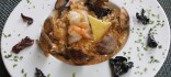 Risotto de bolets, gambes i cloïsses