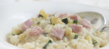 Risotto de carabassó amb pernil