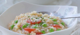 Risotto de safrà amb verdures