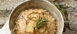 Risotto al vi de Porto amb bolets