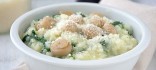 Risotto d’espinacs i bolets