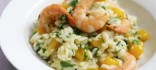 Risotto amb carabassa i gambes