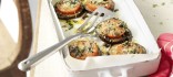 Rodanxes d'albergínia i tomàquet al forn