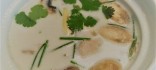 Sopa de pollastre amb llet de coco