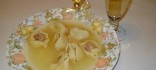 Sopa de Nadal amb galets farcits