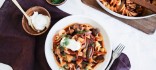 Stroganoff de bolets amb pasta