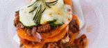 Cassola de batates amb carn picada de xai