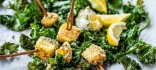 Xips de col-Kale amb formatge a la graella